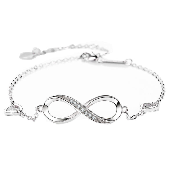 Infinity Bracelet Love Symbol Charm Bracelet Mother's Day Gift for Her