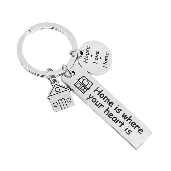 Keychain Gift For Home-Home Is Where Your Heart Is