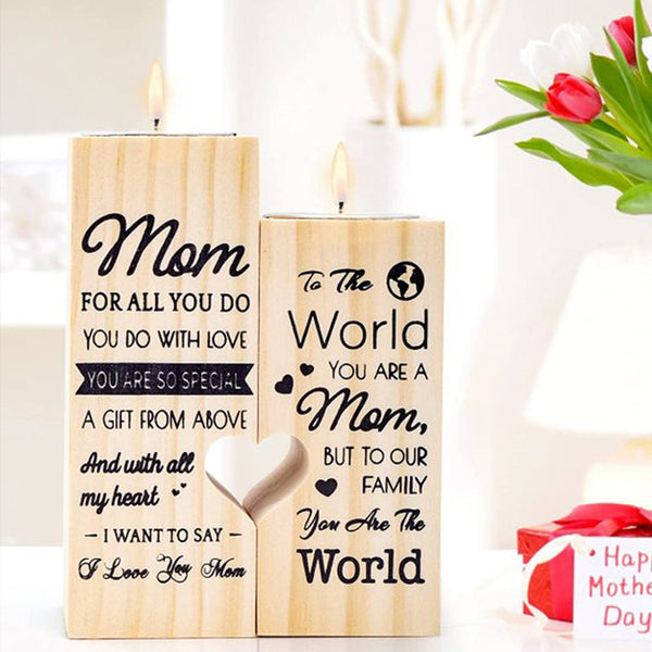 Für Mama – Für die Welt bist du eine Mutter, aber für unsere Familie bist du die Kerzenleuchter der Welt