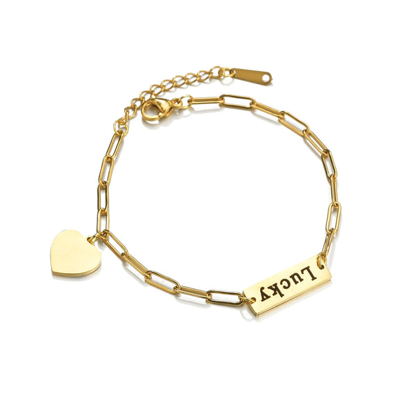 Personalized Names Heart Bracelet Gift for Bestie/Girlfriend