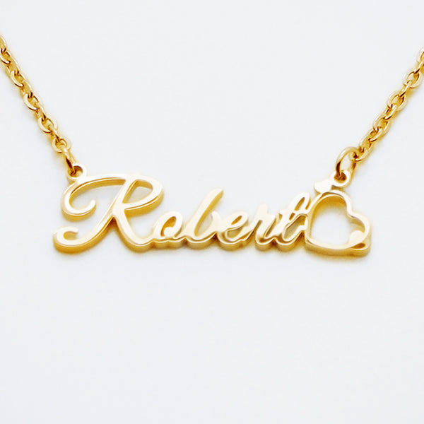 Customized Name Necklace with Heart Shaped