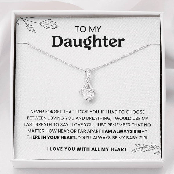 To My Daughter - Believe In Yourself Alluring Beauty Necklace Gift Set