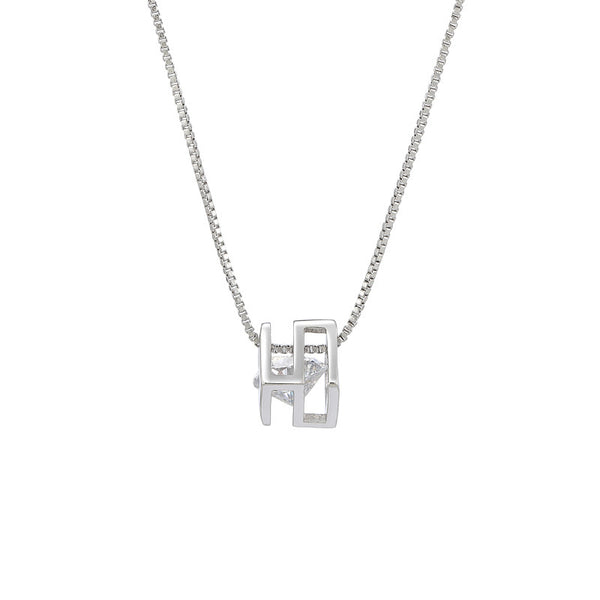 Geometric Square Love Necklace Women Necklace Jewelry Gift
