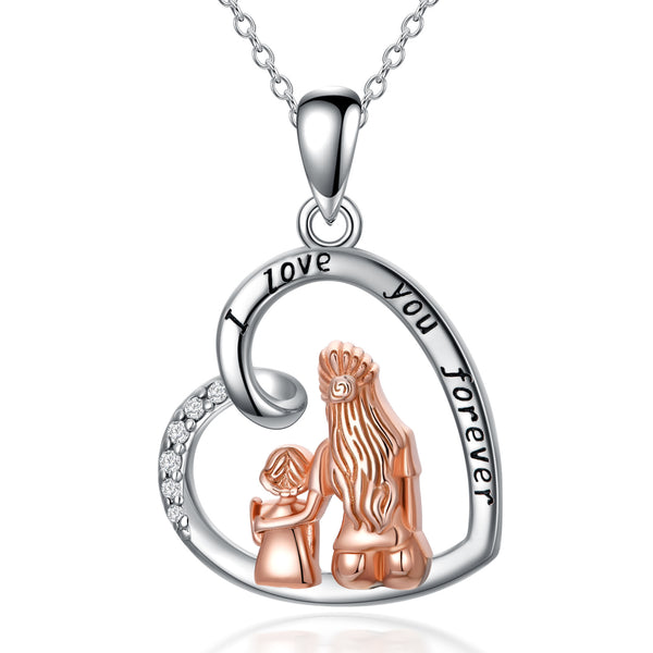 To My Loving Mom Love Necklace Gift Set " I Love You Forever "