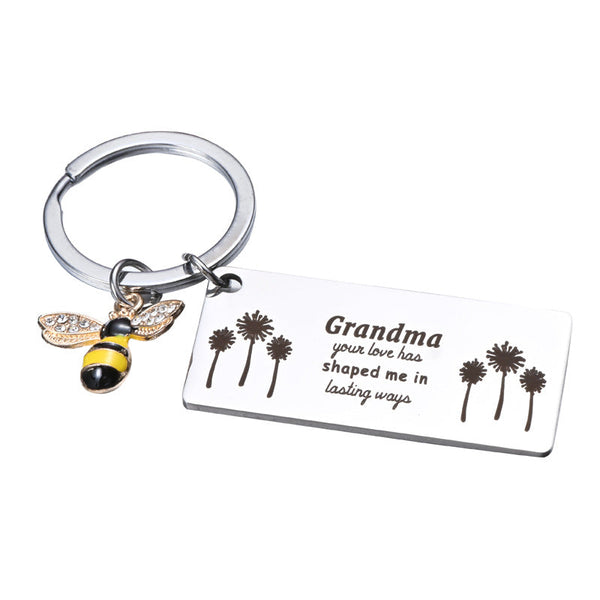 Keychain Gift For Gradma- Your Love Has Shaped Me In Lasting Ways