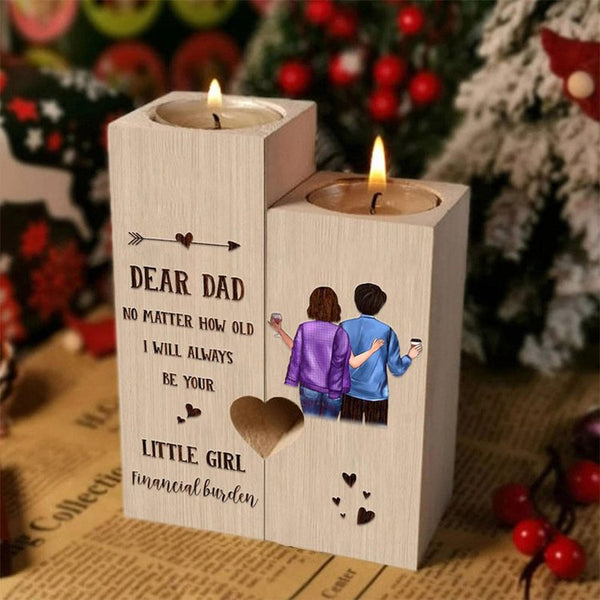 Dear Dad – Egal wie alt ich werde immer Ihr kleines Mädchen sein – Kerzenhalter