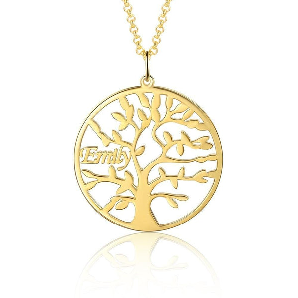 Family Tree Custom Name Necklace Personalized Birthday Gift
