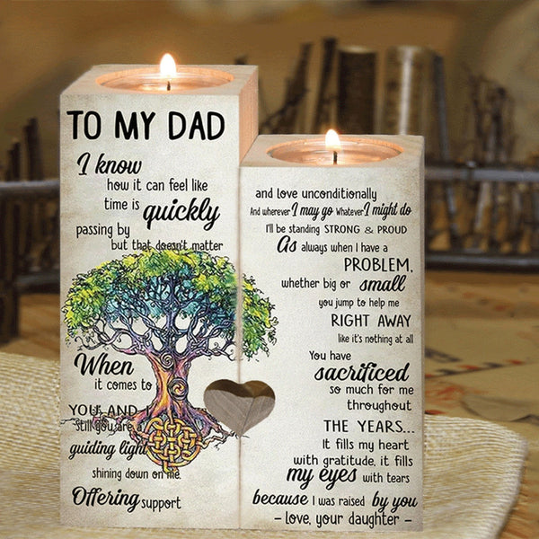 To My Dad I Was Raised By You Love – Your Daughter Candlesticks