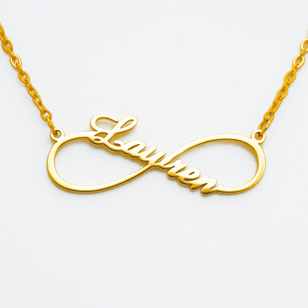 Custom Infinite Name Necklace Gift With Any Name For Mom,Dad,Girlfriend,Boyfriend