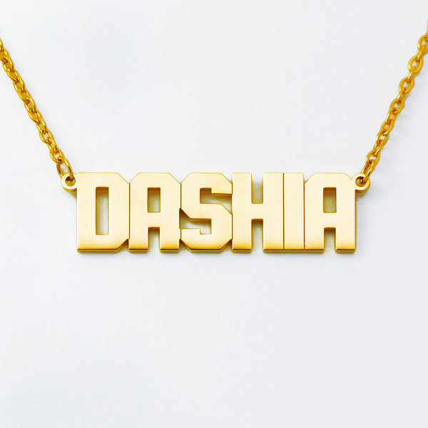 Custom Gold & Silver Name Necklace Valentine/Christmas Gift For Her